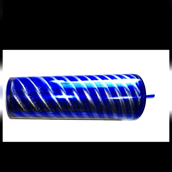 New, Starbucks Hanukkah 2023 Winter Blue/Silver Ribbon Wrap Swirl  24oz
